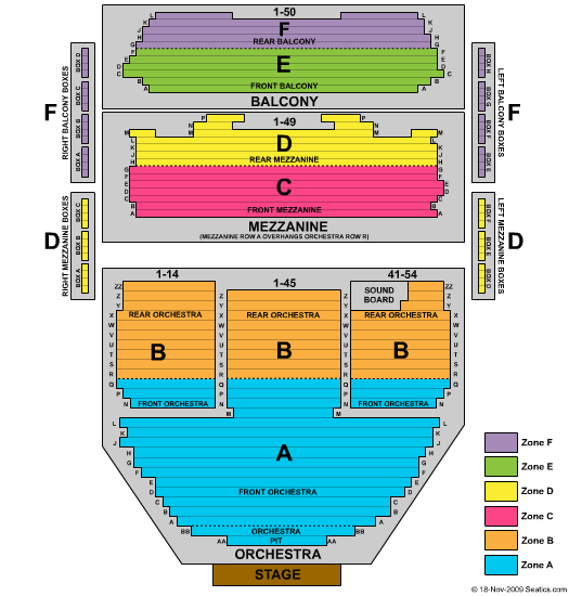 Ahmanson Seating Chart View