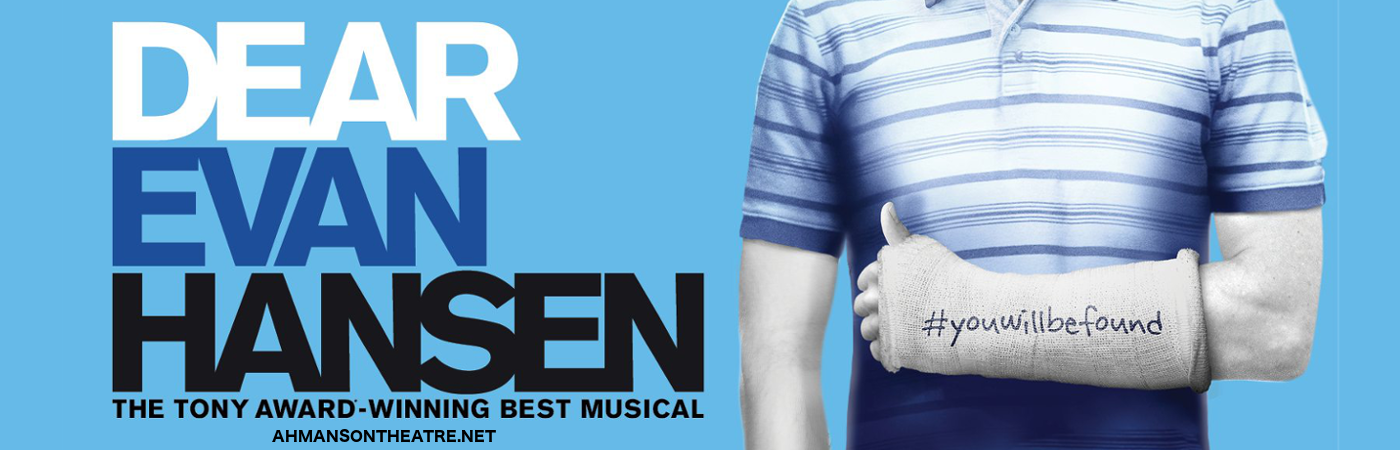 ahmanson theatre dear evan hansen