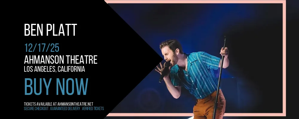 Ben Platt at Ahmanson Theatre