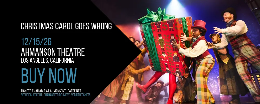 Christmas Carol Goes Wrong at Ahmanson Theatre